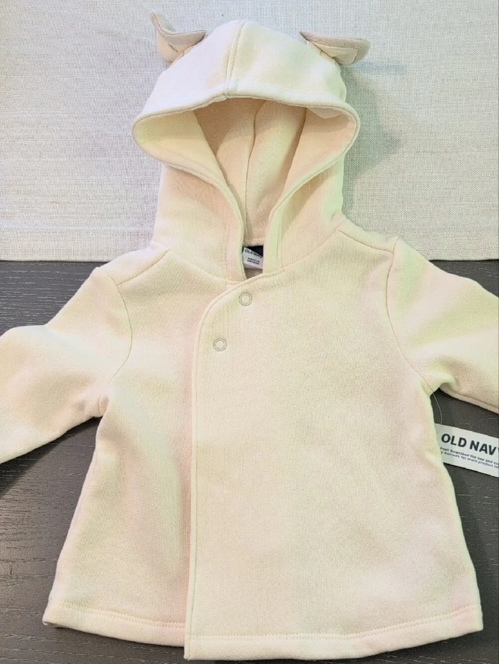 Baby Two-Piece Footed Pajama Set with Dog Print And Cream Coat